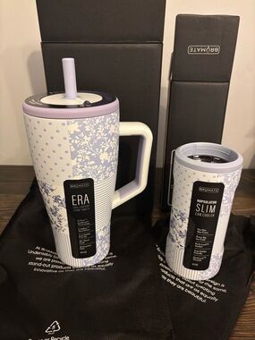 BrüMate ERA Tumbler & Hopsulator Slim Can Cooler - Capri